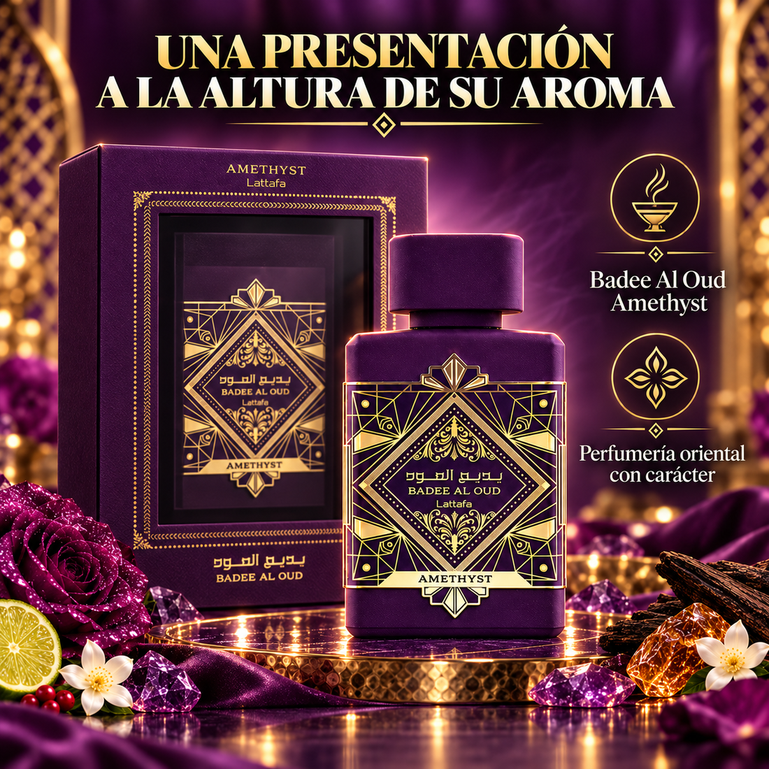 Lattafa – Perfume Unisex Oriental Badee Al Oud Amethyst 100 ml