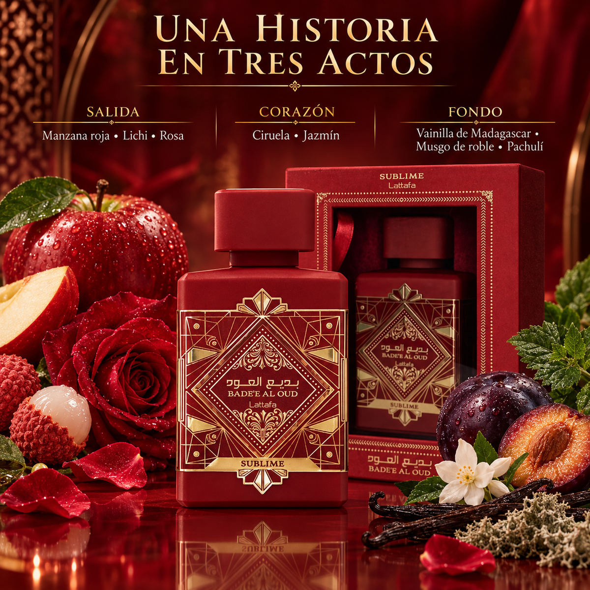 Lattafa – Perfume unisex amaderado y aromático 100 ml
