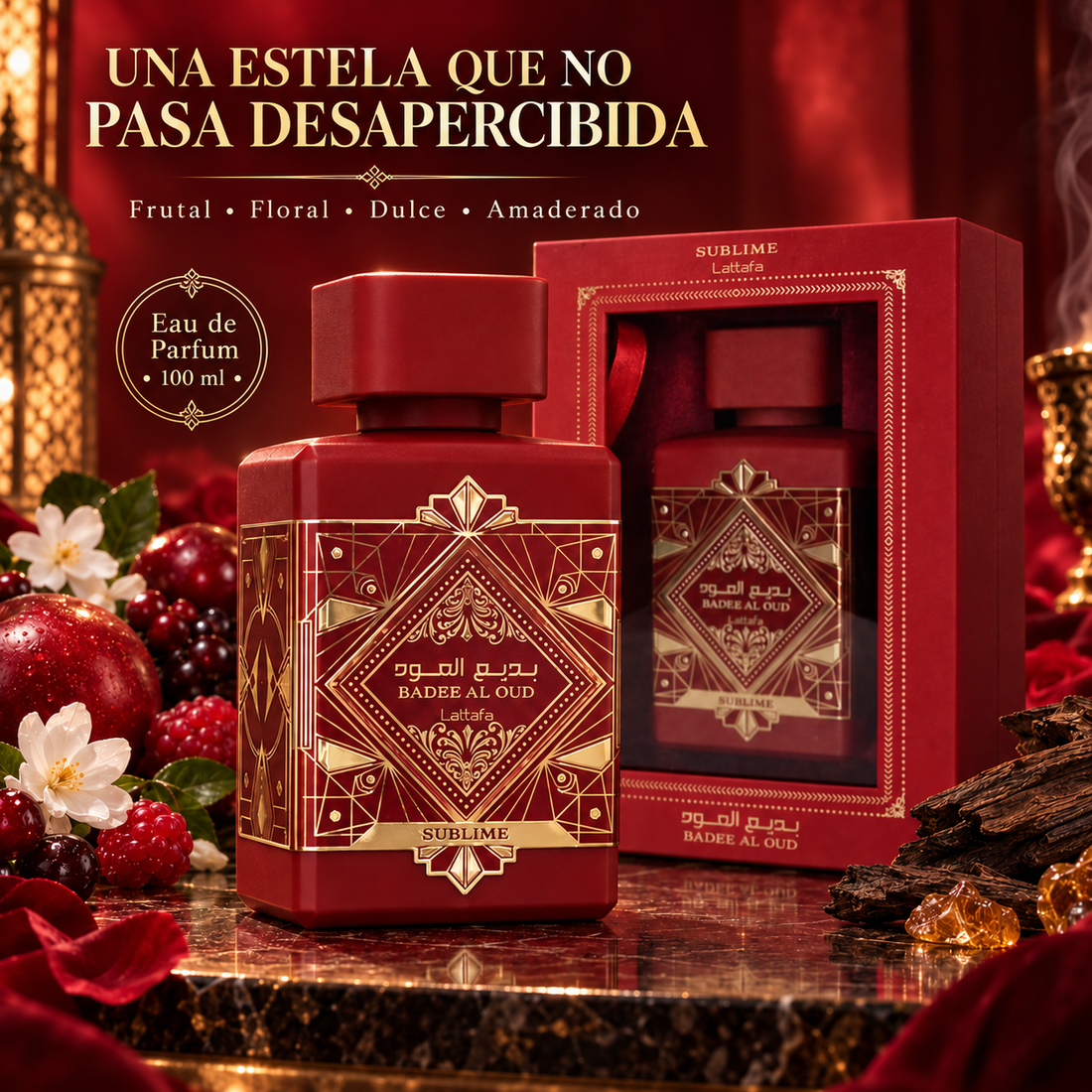 Lattafa – Perfume unisex amaderado y aromático 100 ml