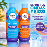 Salon Line – Kit para Cabello Ondulado y Rizado Definición Natural 2x300ml