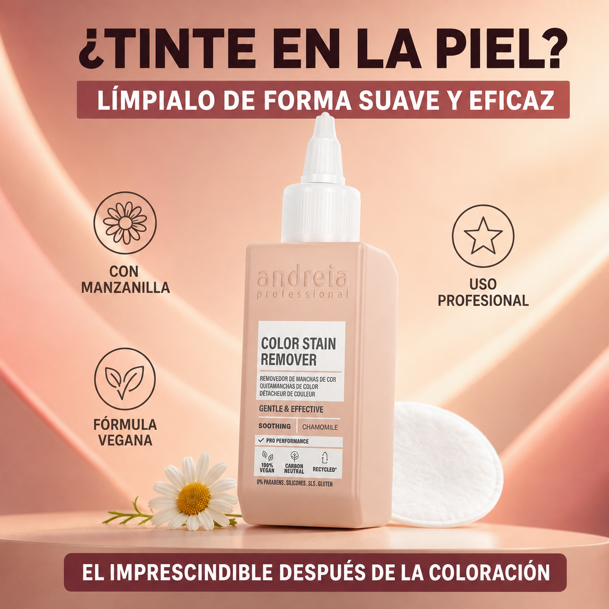 Andreia Professional – Quitamanchas de tinte suave para la piel 100 ml