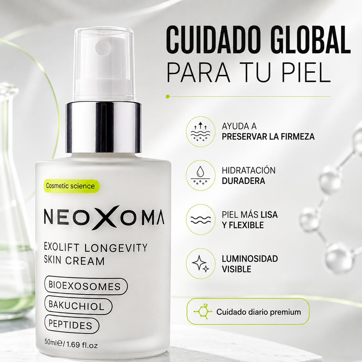 NEOXOMA, Exolift Facial Cream for Longevity, Best Anti-Aging Lifting Cream, Neoxoma Anti-Aging Treatment, Firming Cream for Mature Skin