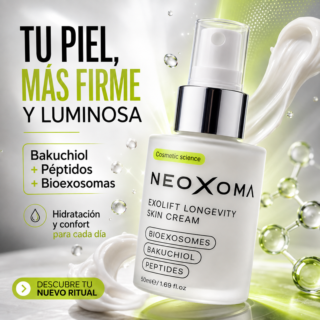 NEOXOMA, Exolift Facial Cream for Longevity, Best Anti-Aging Lifting Cream, Neoxoma Anti-Aging Treatment, Firming Cream for Mature Skin