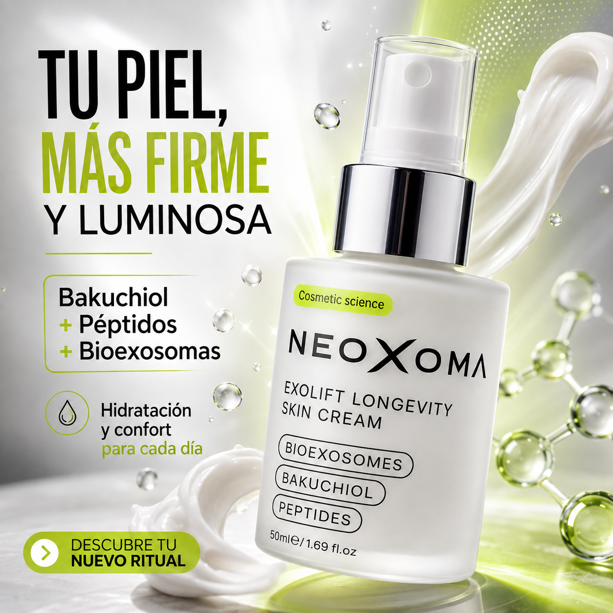 NEOXOMA, Exolift Facial Cream for Longevity, Best Anti-Aging Lifting Cream, Neoxoma Anti-Aging Treatment, Firming Cream for Mature Skin