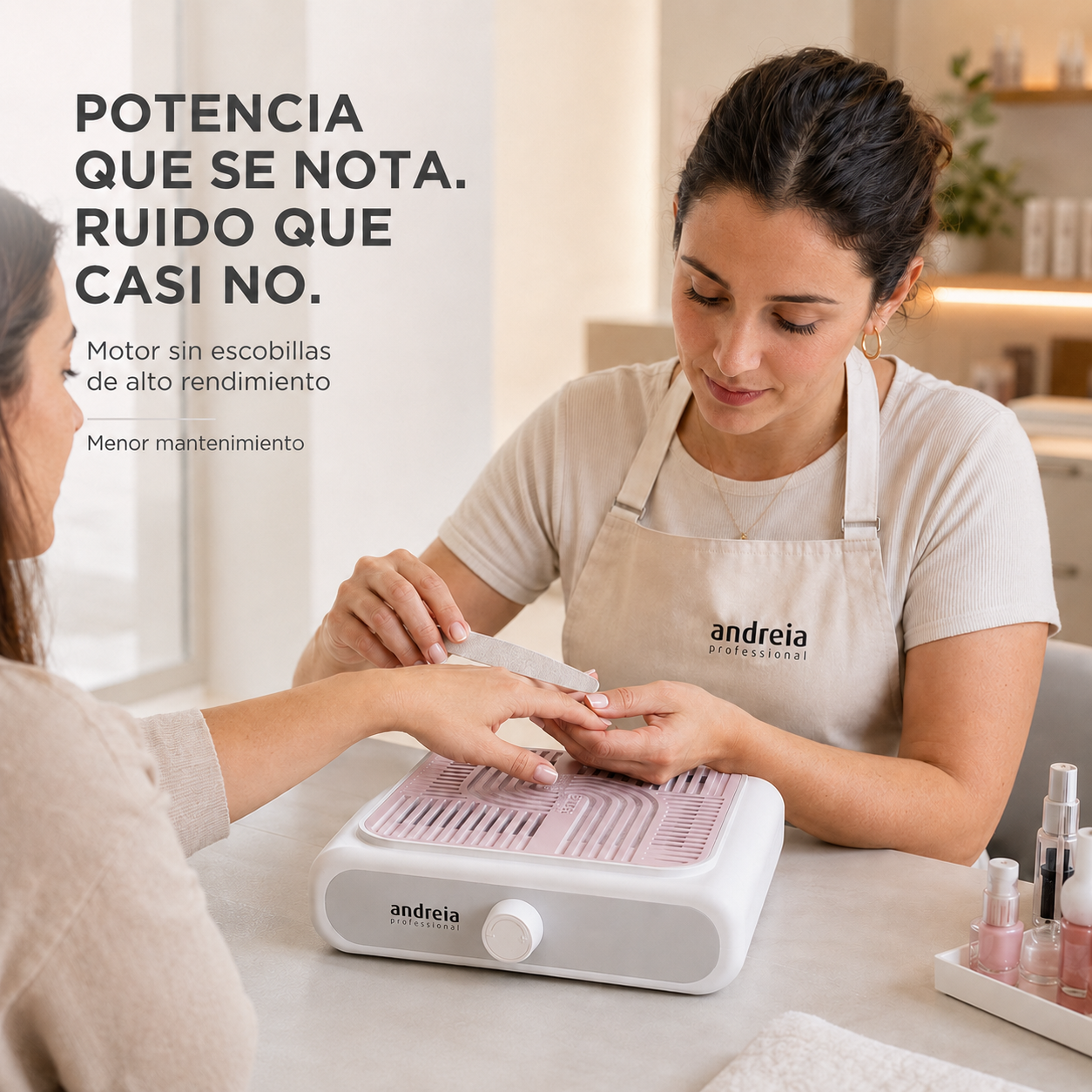 Andreia Professional – Aspirador Profesional de Uñas con Succión Regulable 1 Unidad