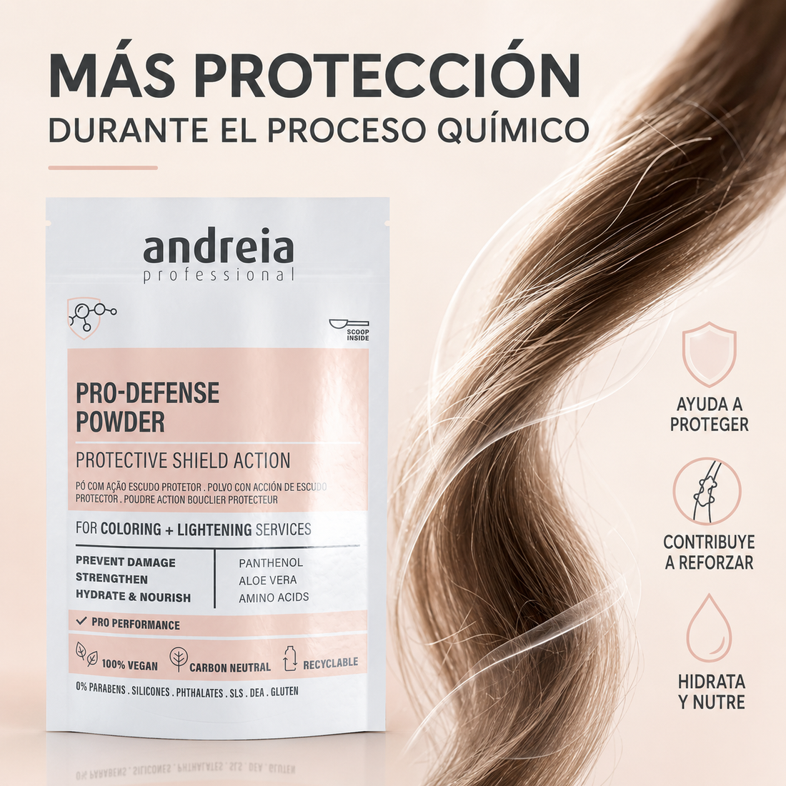 Andreia Professional – Protector capilar para coloración y decoloración 100 g