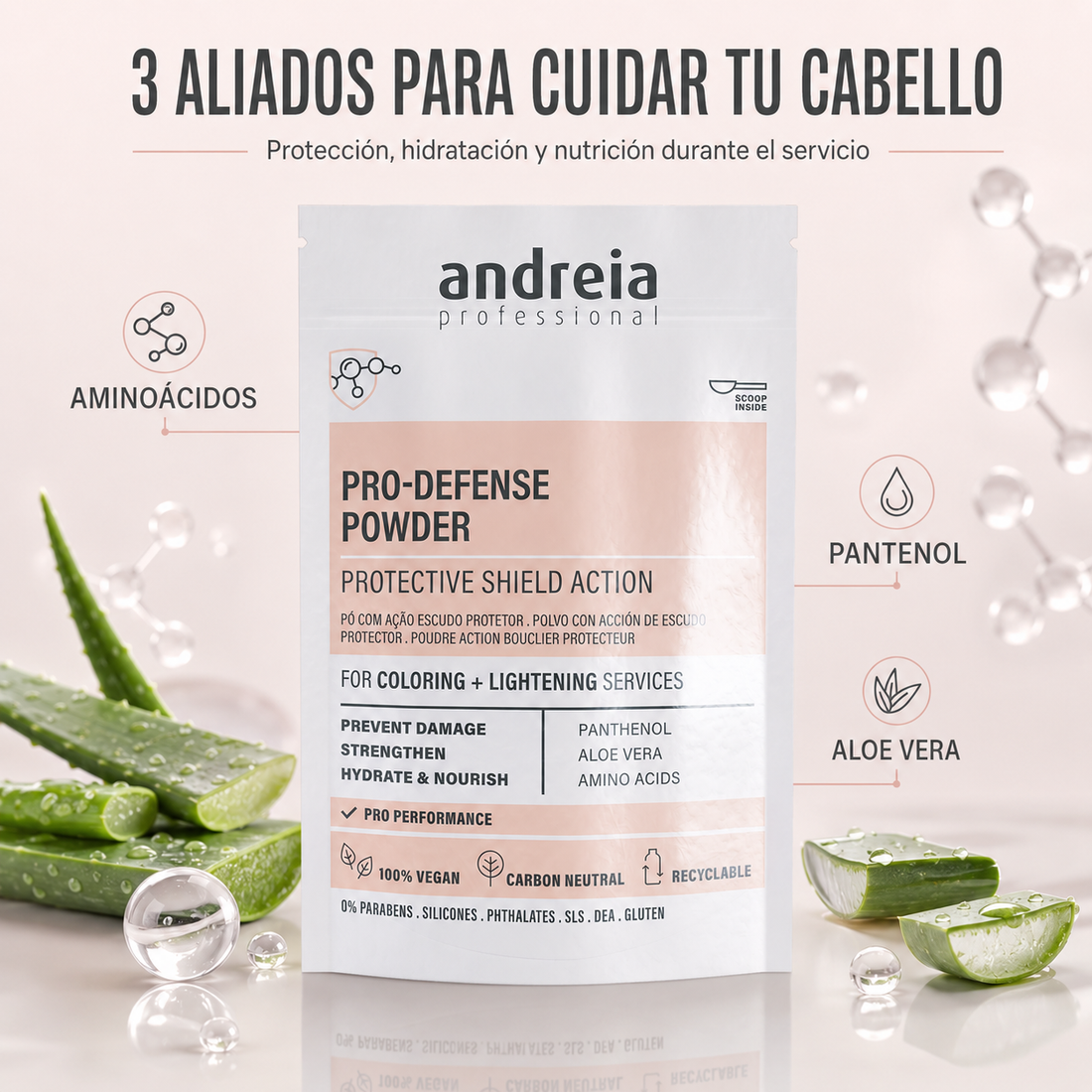 Andreia Professional – Protector capilar para coloración y decoloración 100 g