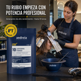 Andreia Professional – Polvo Decolorante Azul hasta 10 Tonos 500 g / 30 g
