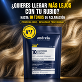 Andreia Professional – Polvo Decolorante Azul hasta 10 Tonos 500 g / 30 g