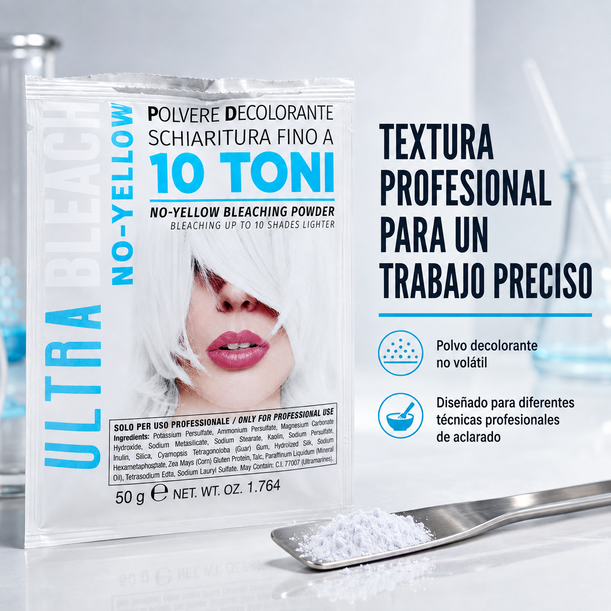 KAYPRO Polvo Decolorante 10 Tonos Profesional 50 g