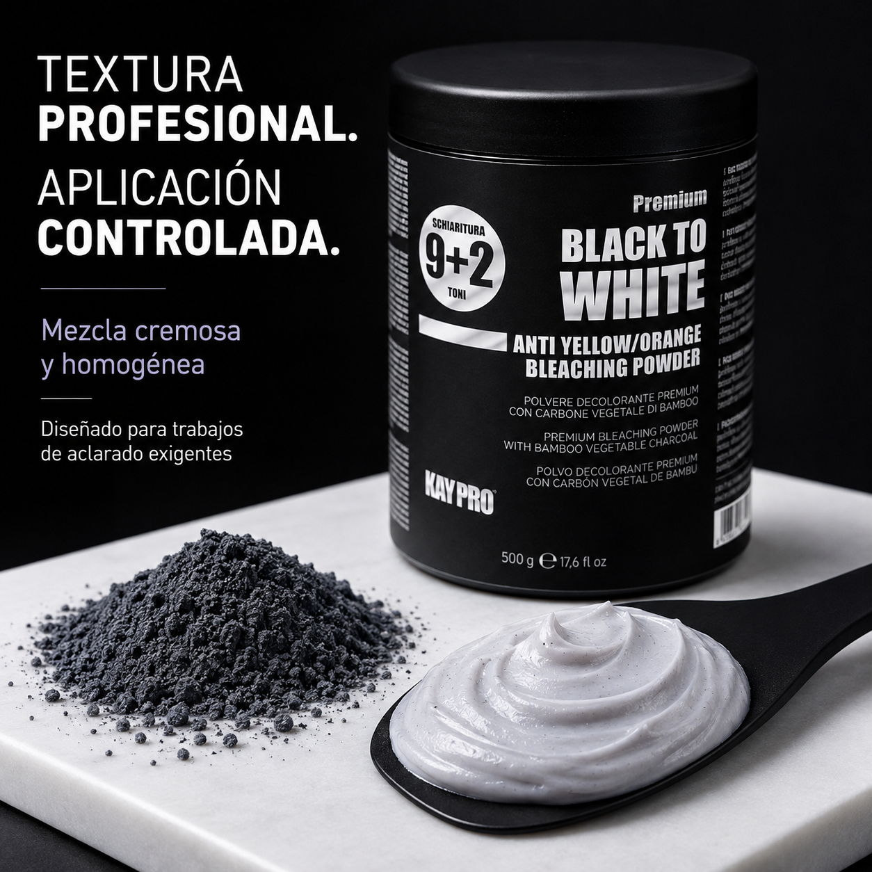 Kaypro – Polvo decolorante para cabello antiamarillo y antinaranja 500 g