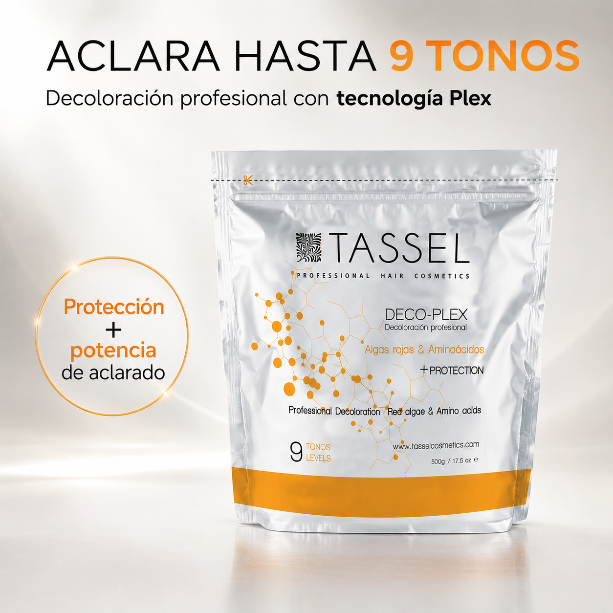 Tassel – Decoloración para Cabello hasta 9 Tonos 500 g