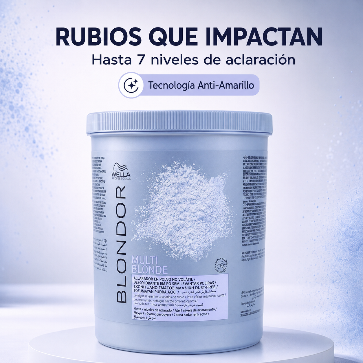 Wella – Decoloración capilar en polvo hasta 7 tonos 800 g
