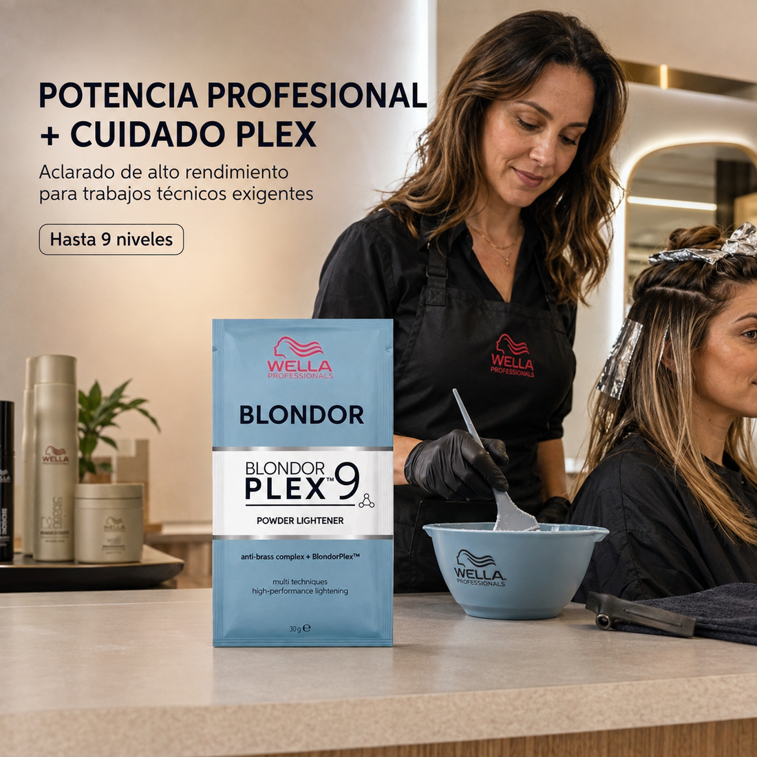 Wella Professionals – Decolorante Profesional BlondorPlex hasta 9 Tonos 30 g