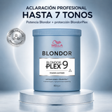 Wella – Polvo Decolorante BlondorPlex para Aclarar hasta 7 Tonos 800g