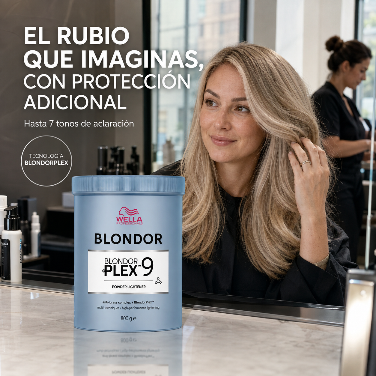Wella – Polvo Decolorante BlondorPlex para Aclarar hasta 7 Tonos 800g