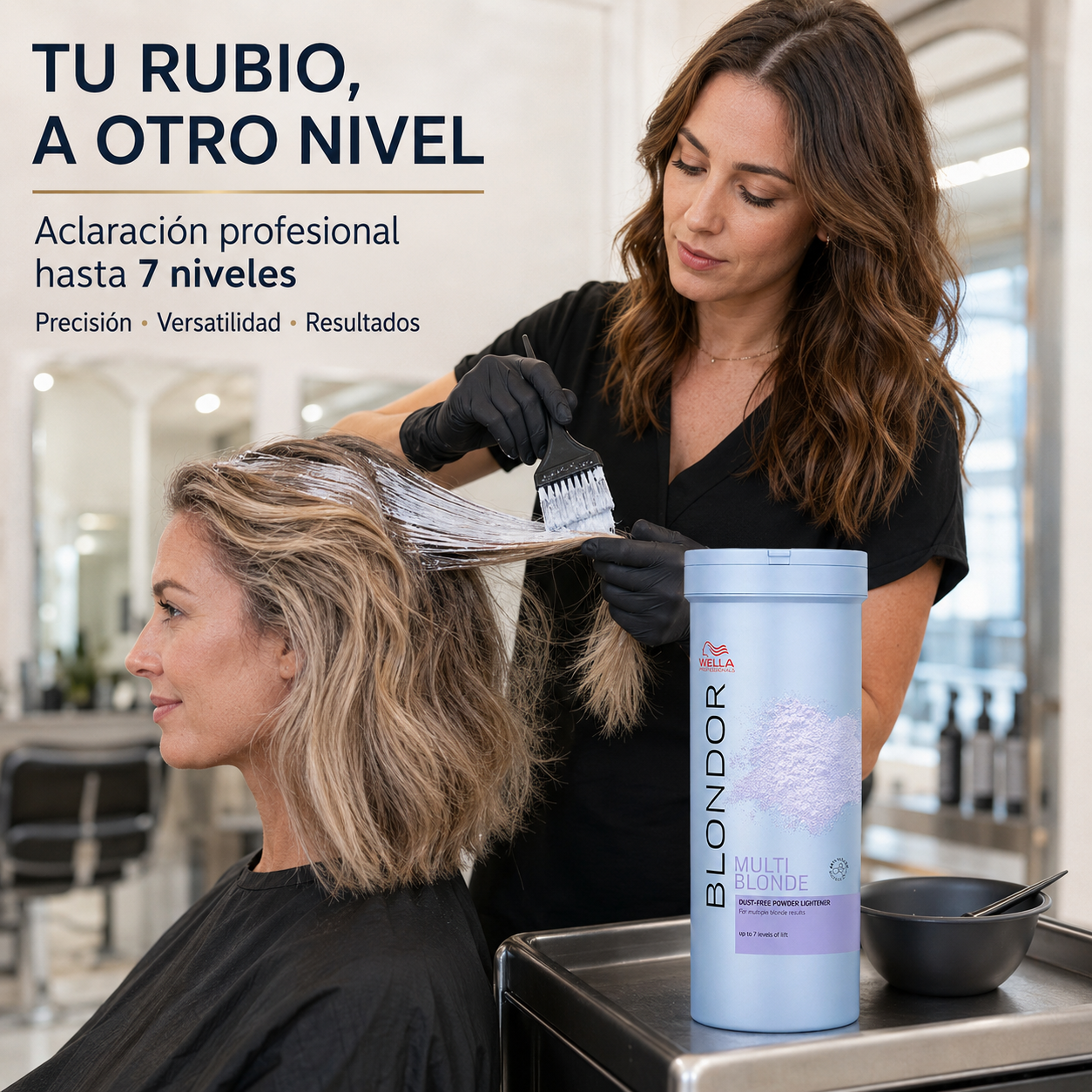 Wella – Polvo decolorante para cabello hasta 7 niveles 400 g