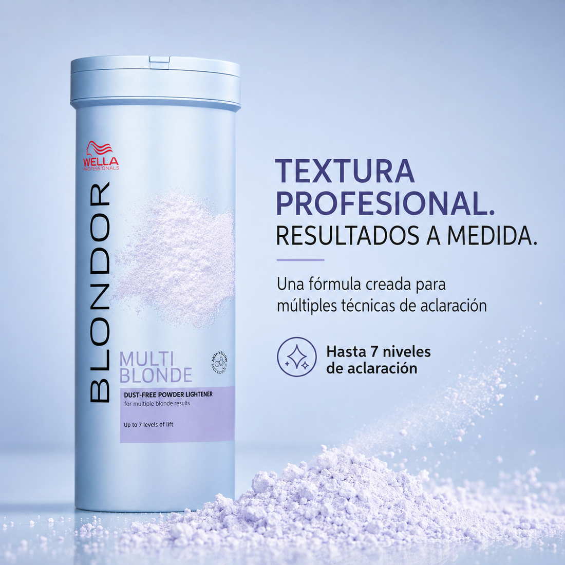 Wella – Polvo decolorante para cabello hasta 7 niveles 400 g