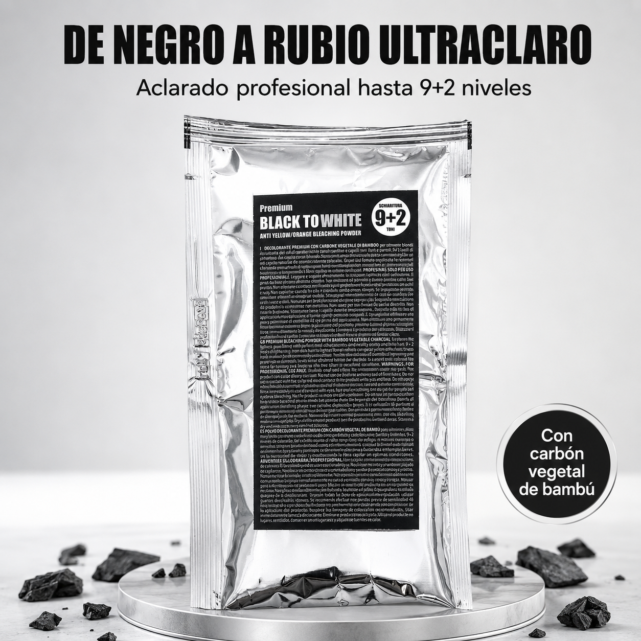 KayPro – Polvo Decolorante para Cabello Black To White hasta 11 Niveles 50 g