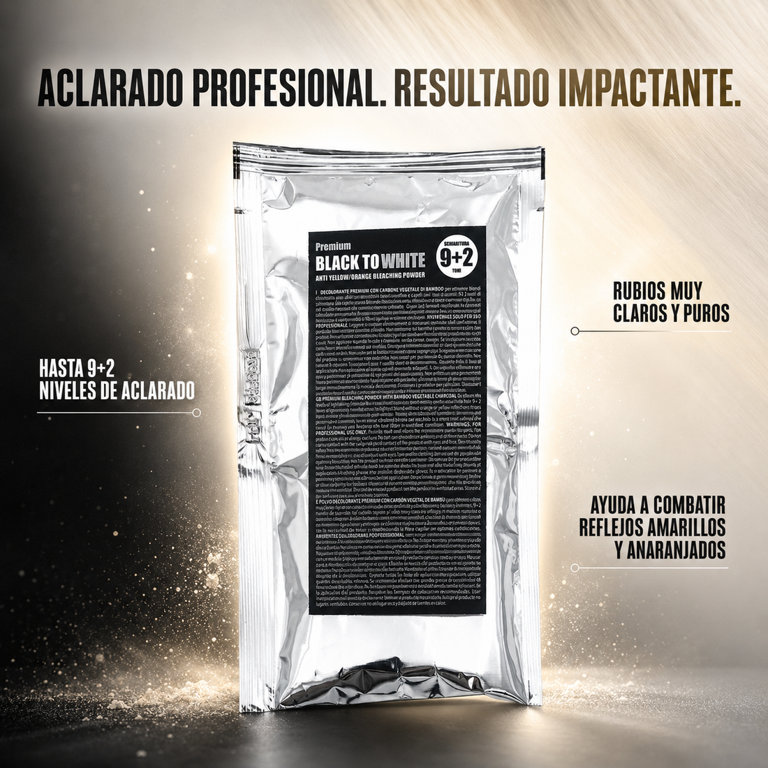 KayPro – Polvo Decolorante para Cabello Black To White hasta 11 Niveles 50 g