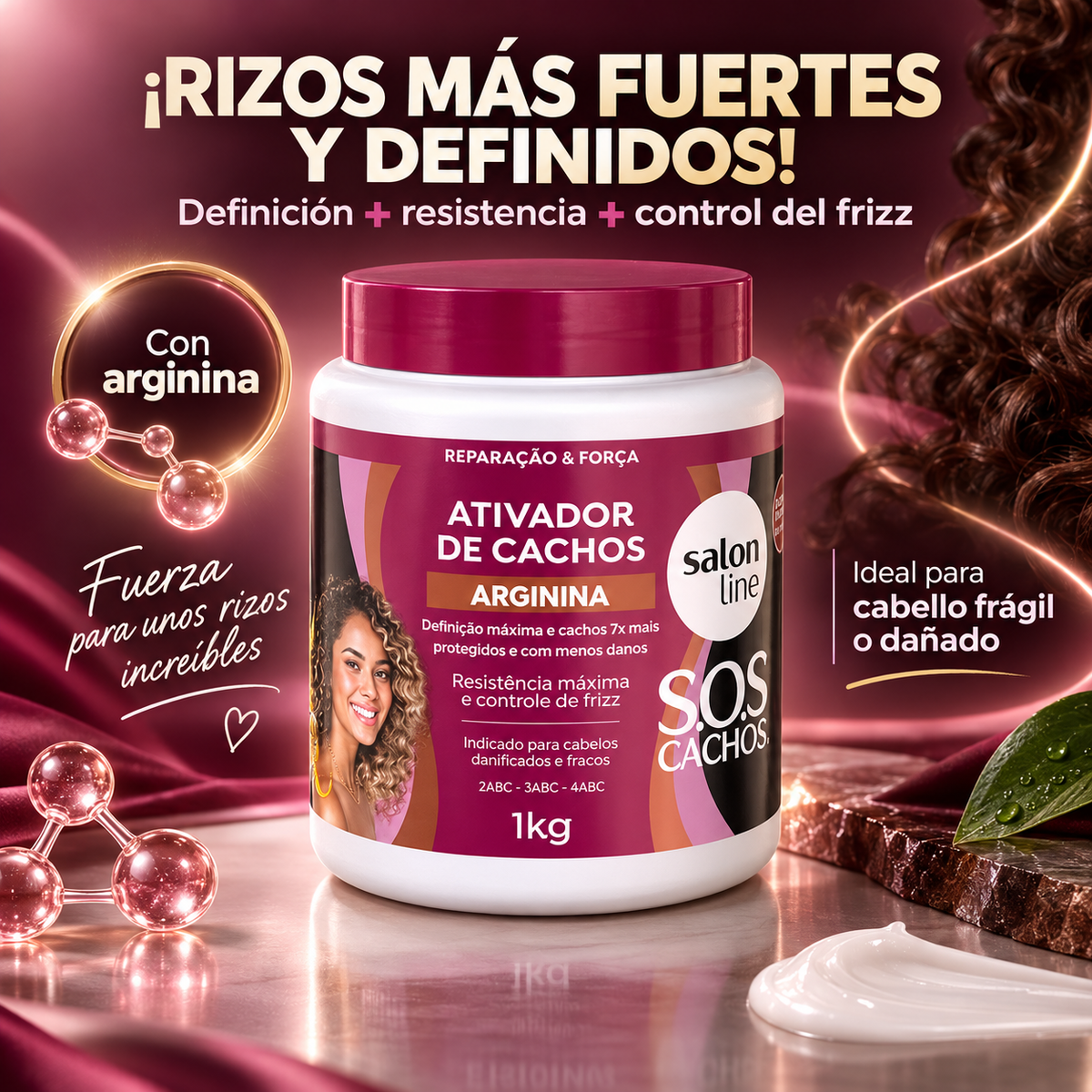 Salon Line – Activador de rizos con definición y control del frizz 1 kg