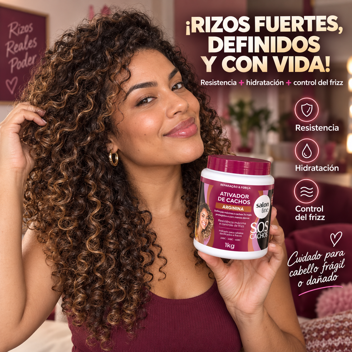 Salon Line – Activador de rizos con definición y control del frizz 1 kg