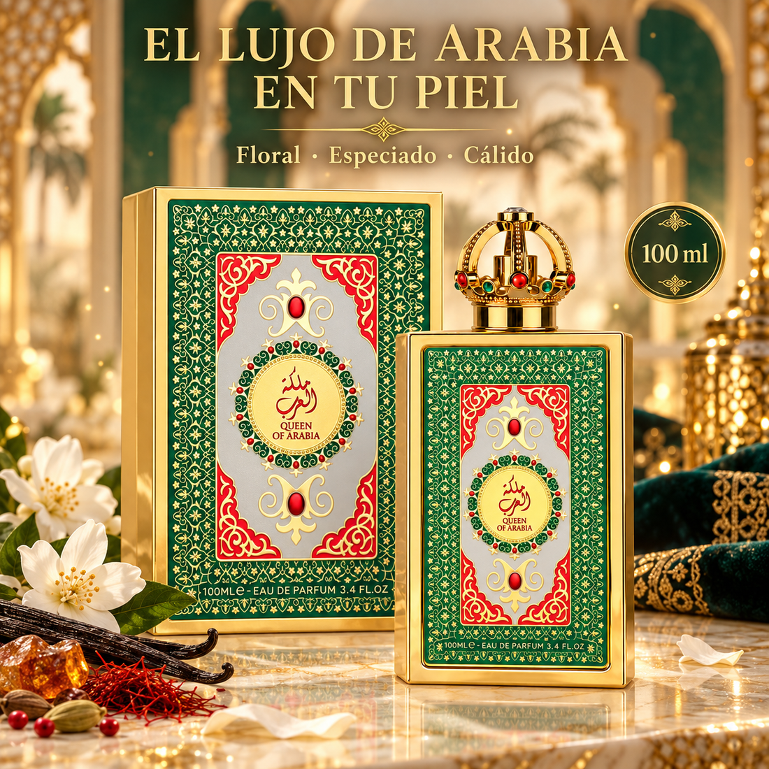 Lattafa – Perfume Árabe para Mujer Queen of Arabia Eau de Parfum 100 ml