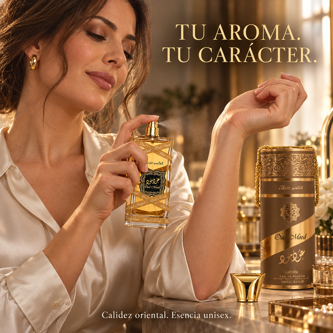 Lattafa – Perfume Unisex Oud Mood Elixir Especiado y Amaderado 100 ml