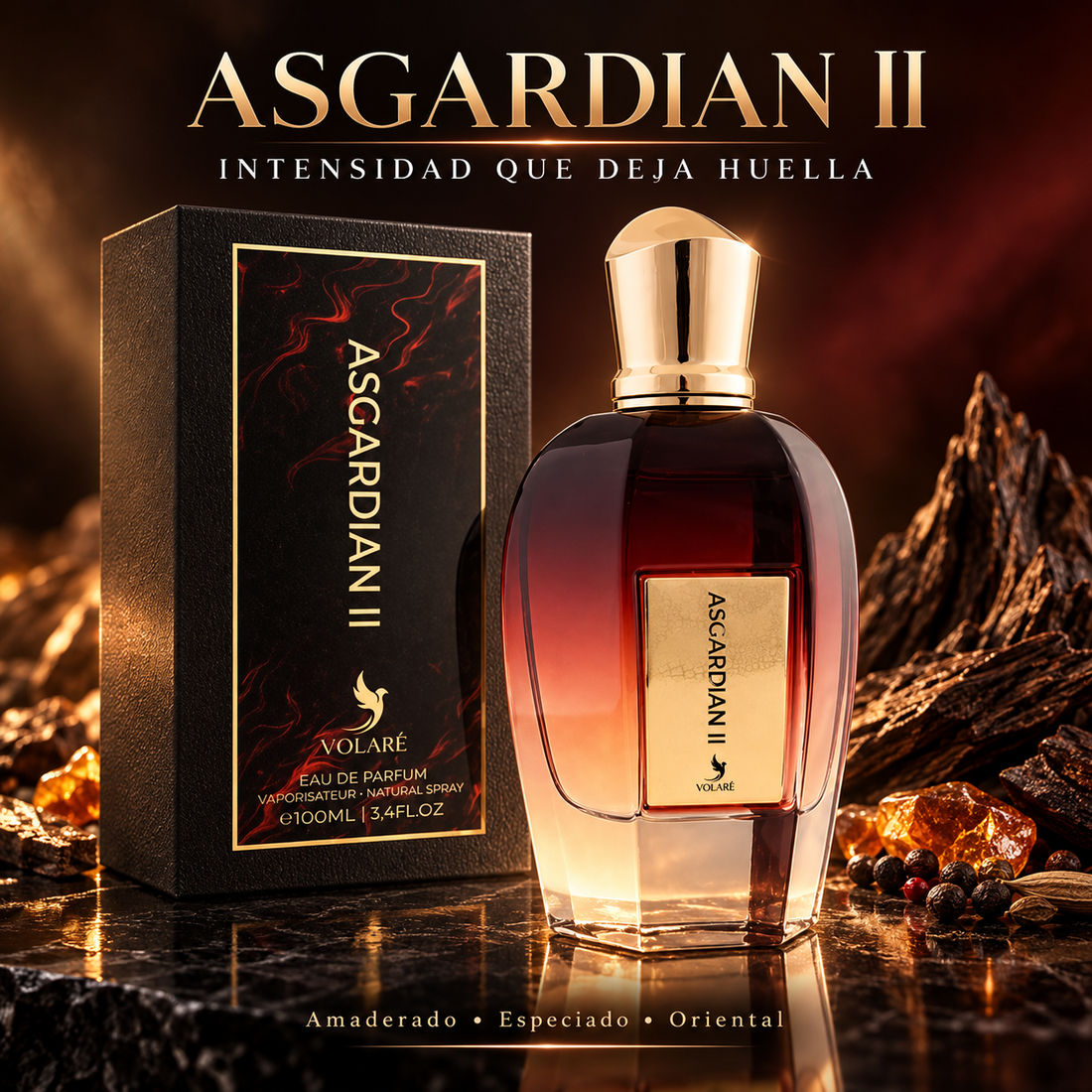 Volare – Perfume amaderado especiado Asgardian II unisex 100 ml