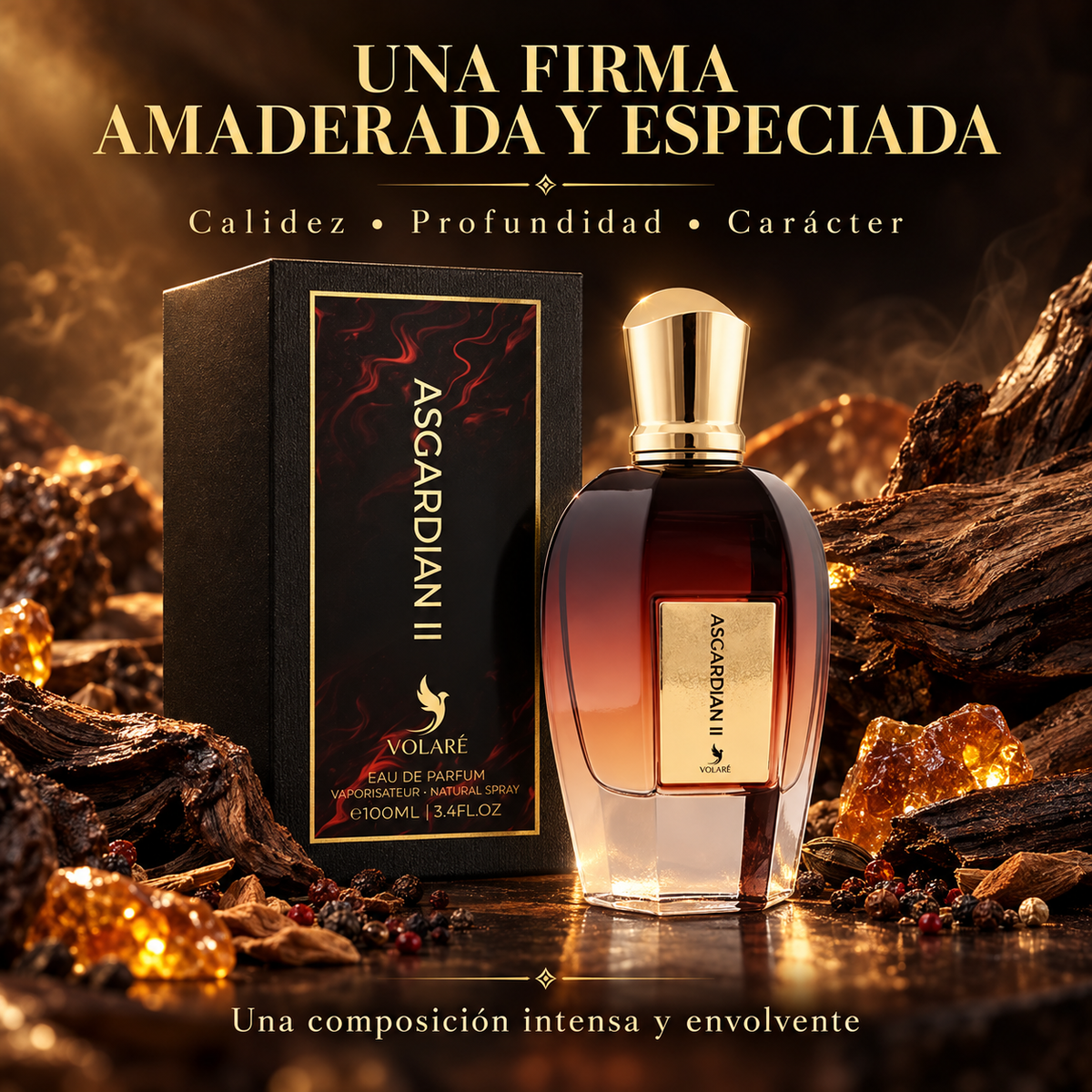 Volare – Perfume amaderado especiado Asgardian II unisex 100 ml