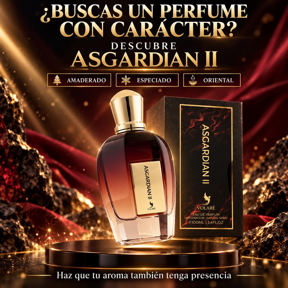 Volare – Perfume amaderado especiado Asgardian II unisex 100 ml