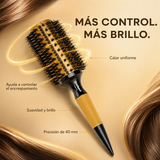 RickiParodi 40mm Gold Ceramic Thermal Round Brush.