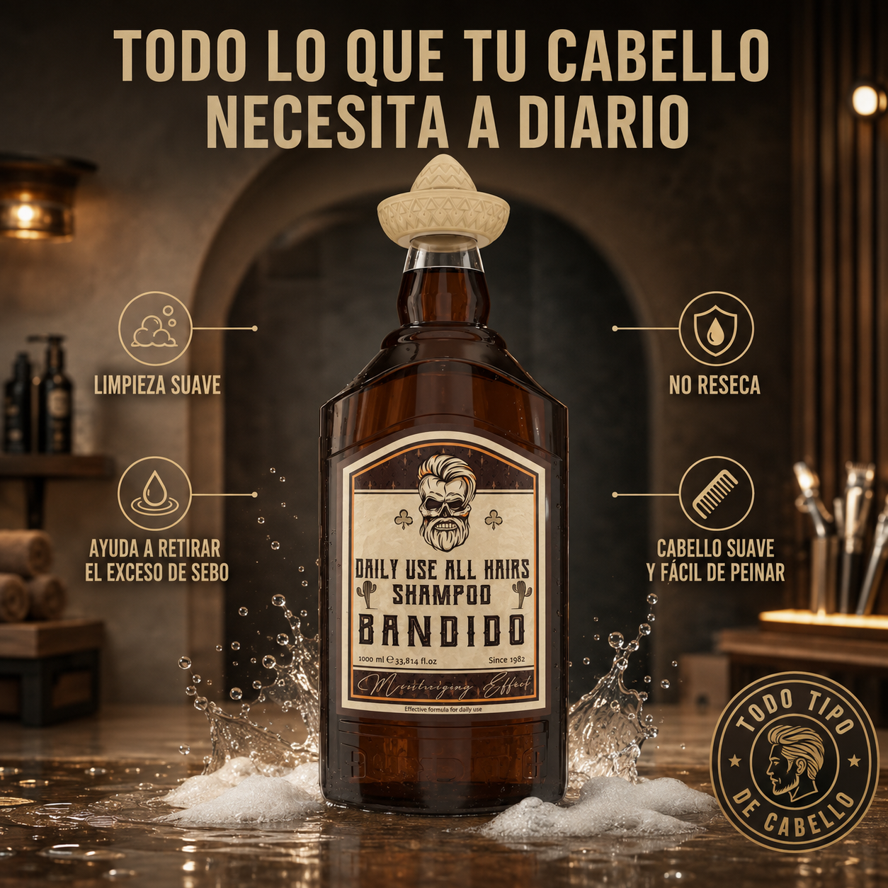 Bandido Daily Shampoo 1000 ml.