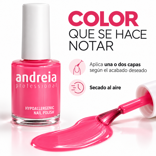 Andreia Professional – Esmalte Hipoalergénico para Uñas 14 ml / 10,5 ml