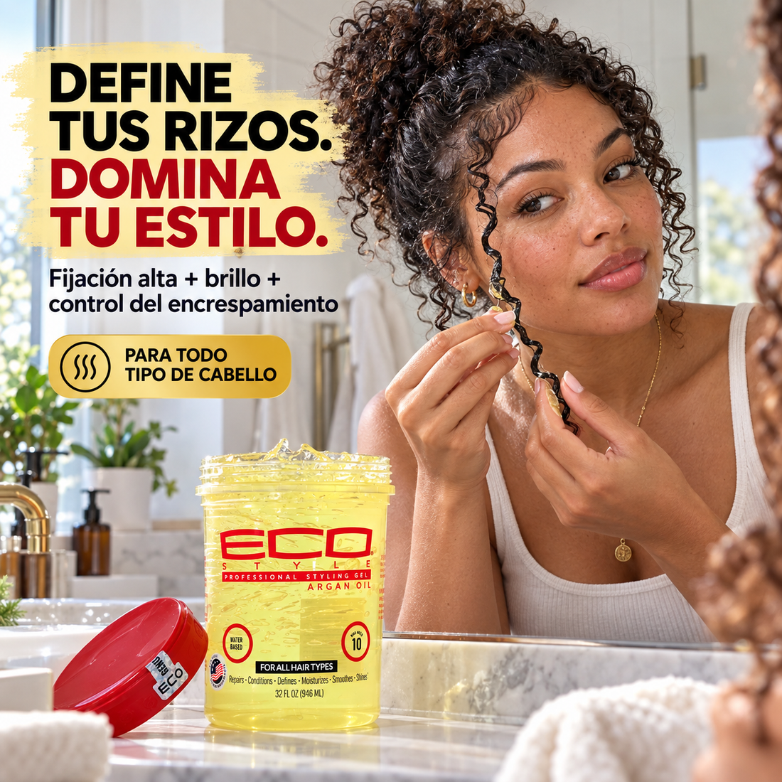 Eco Styler – Gel Fijador con Argán para Todo Tipo de Cabello 946 ml