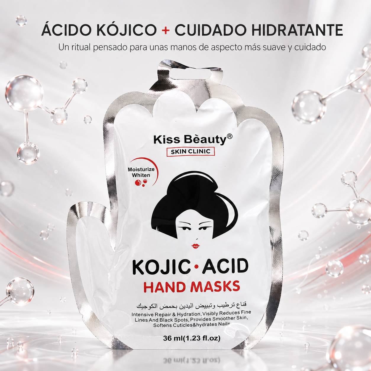 Kiss Beauty – Mascarilla hidratante para manos para todo tipo de piel 36 ml
