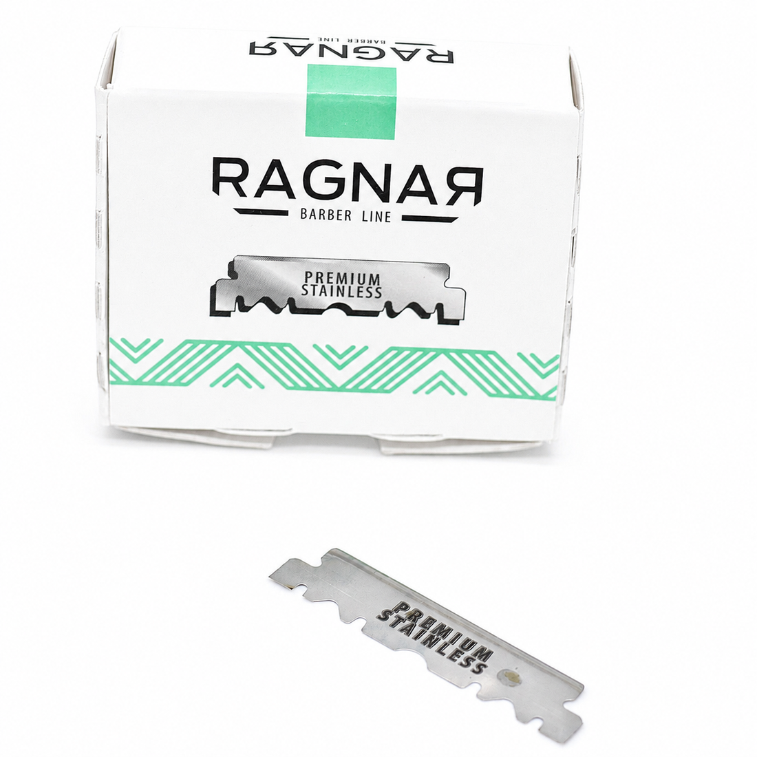 Ragnar – Cuchillas de Afeitar para Barbería de Media Hoja 100 uds