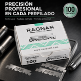Ragnar – Cuchillas de Afeitar para Barbería de Media Hoja 100 uds