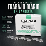 Ragnar – Cuchillas de Afeitar para Barbería de Media Hoja 100 uds