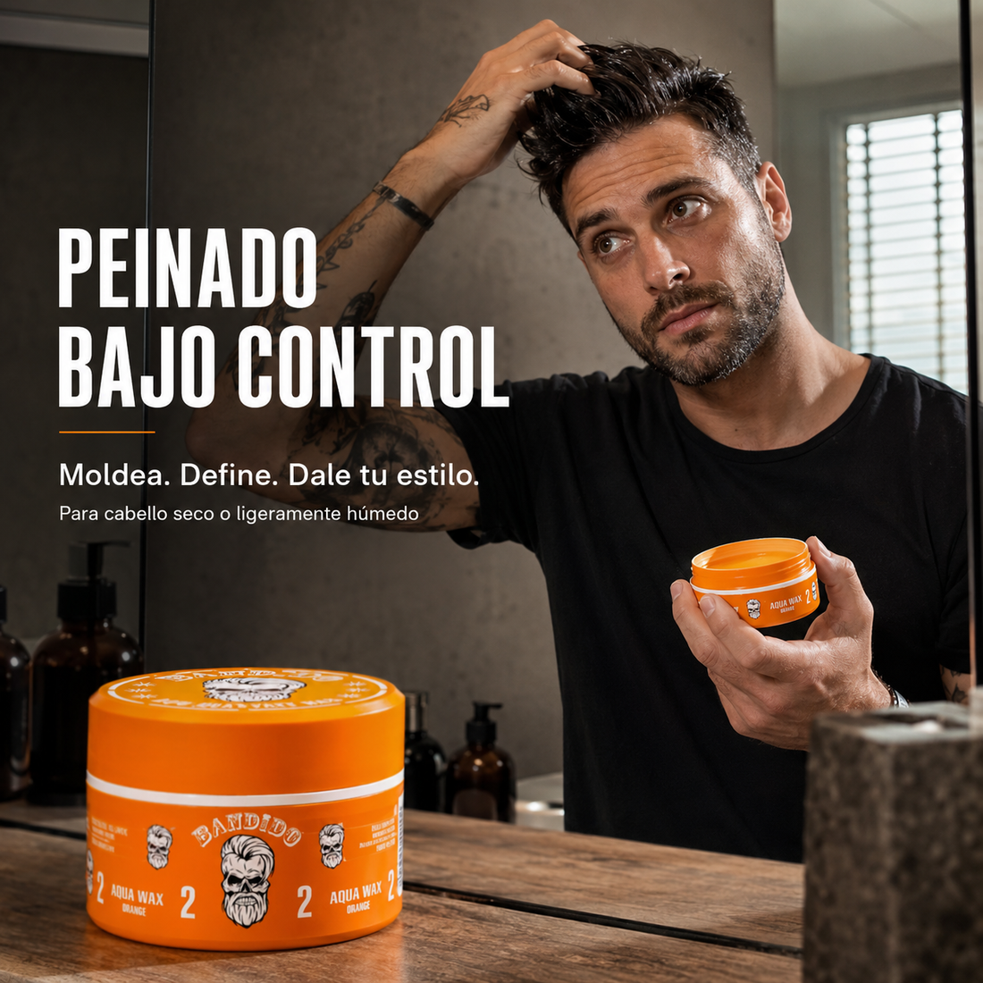 Bandido – Cera para el Pelo con Fijación y Efecto Mojado 150 ml