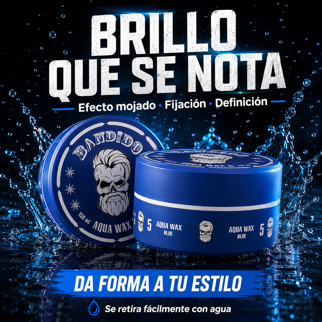 Bandido – Cera para el Pelo con Fijación y Efecto Mojado 150 ml