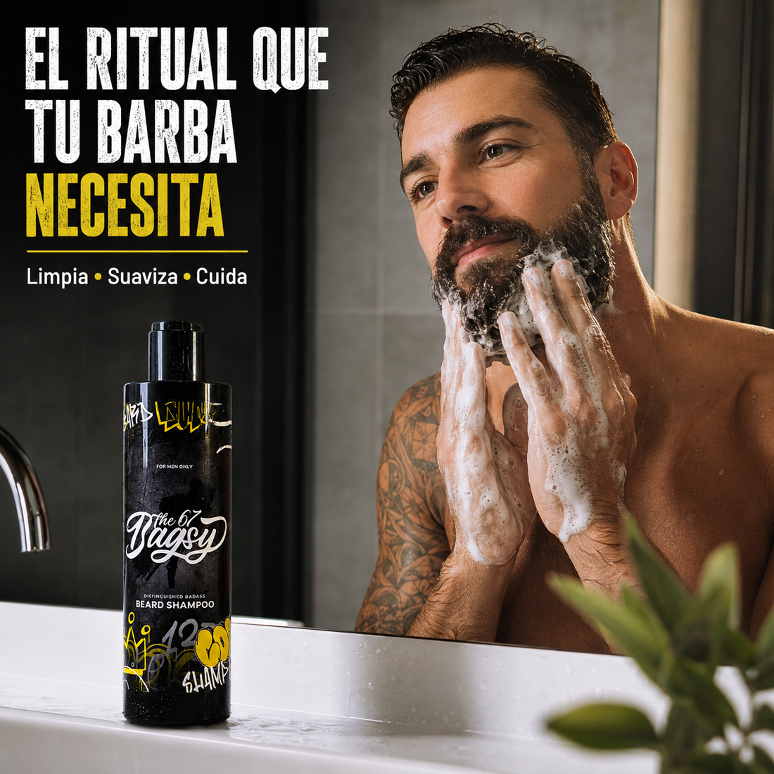 A 67 Bagsy – Champô de Barba e Rosto para Uso Diário 150 ml