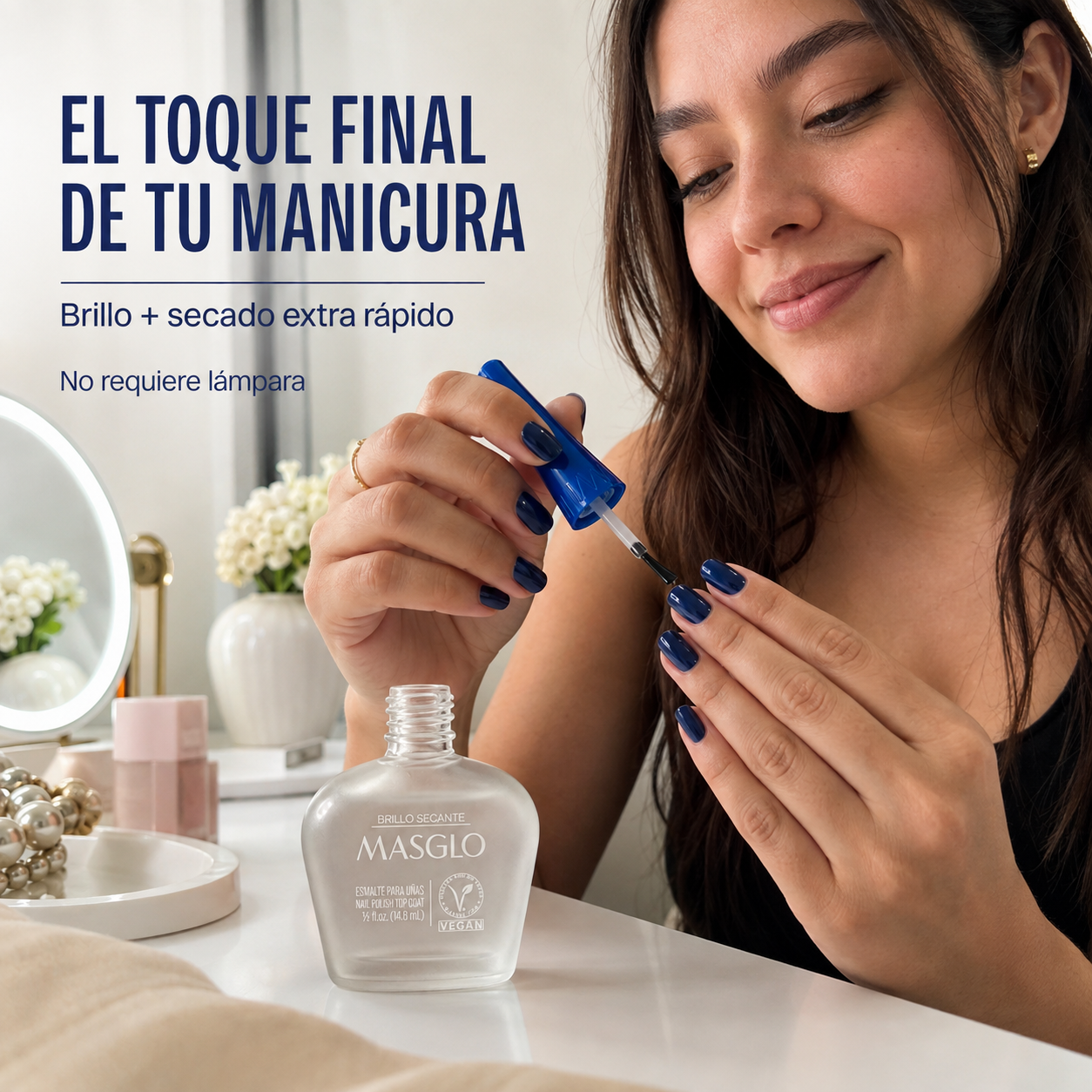 Masglo – Brillo Secante de Uñas de Secado Extra Rápido 13,5 ml