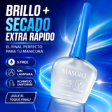 Masglo – Brillo Secante de Uñas de Secado Extra Rápido 13,5 ml