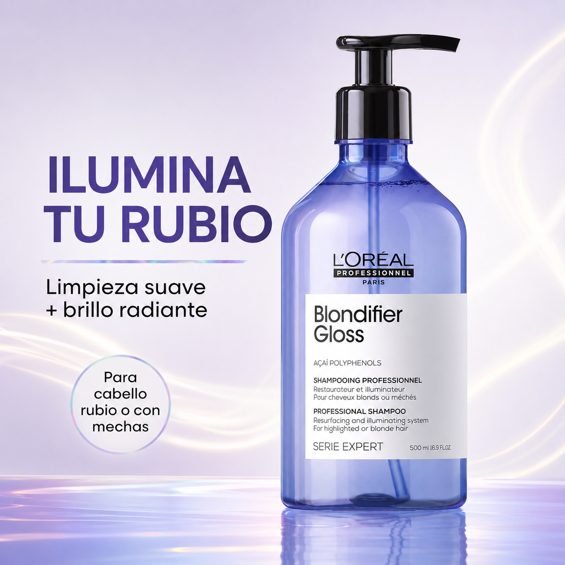 L'Oréal Professionnel – Champô para Cabelo Loiro Blondifier Gloss 500/1500 ml