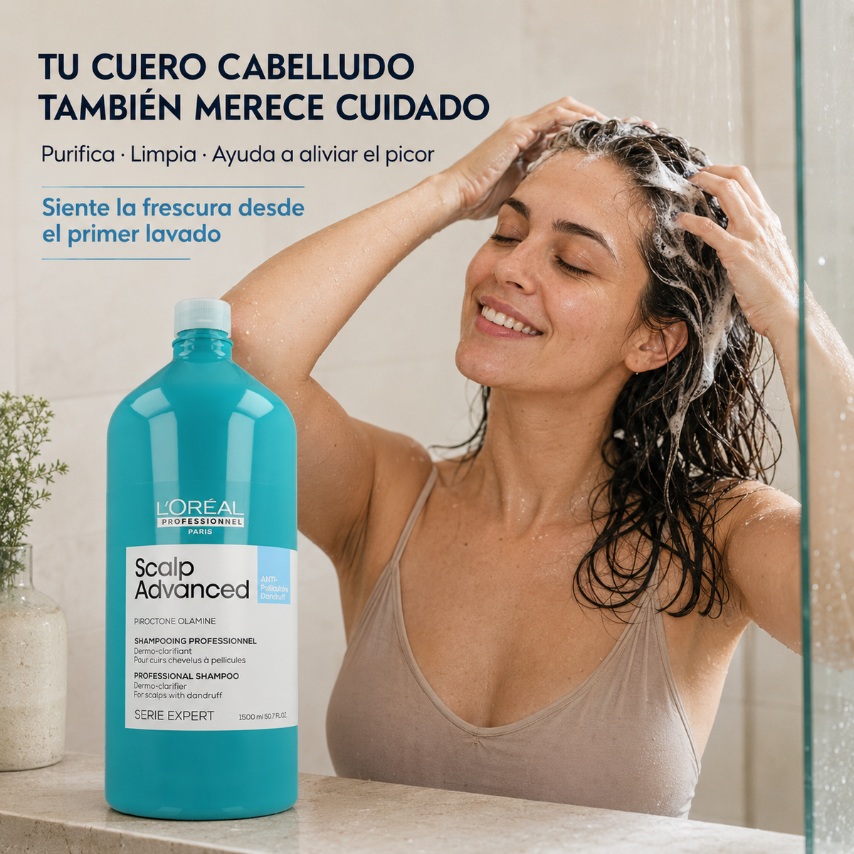 L'Oréal Professionnel – Champô Anticaspa Scalp Advanced 500/1500 ml