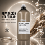 L'Oréal Professionnel – Champô Reparador para Cabelos Danificados sem Sulfatos Absolut Repair Molecular 500/1500 ml