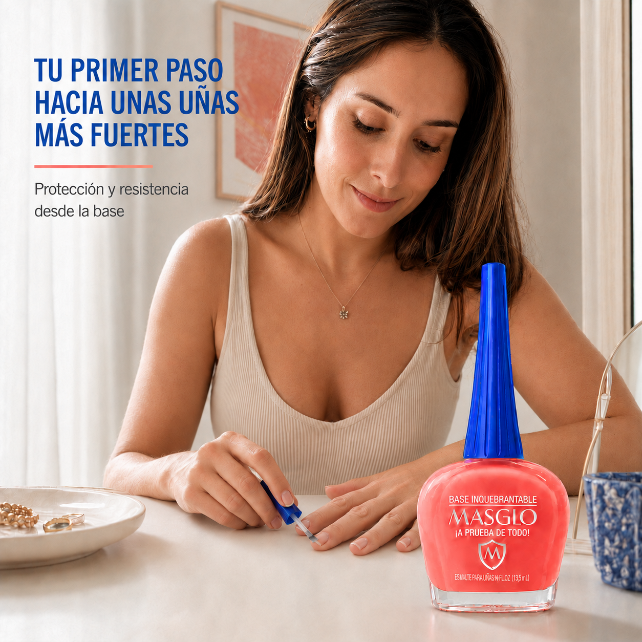 Masglo Base Fortalecedora para Uñas Débiles 13,50 ml