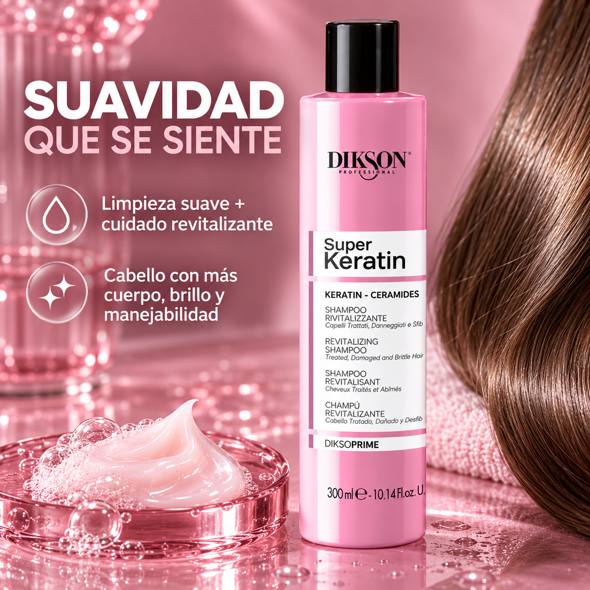 Dikson Prime – Champô Revitalizante para Cabelos Danificados 1000/300 ml
