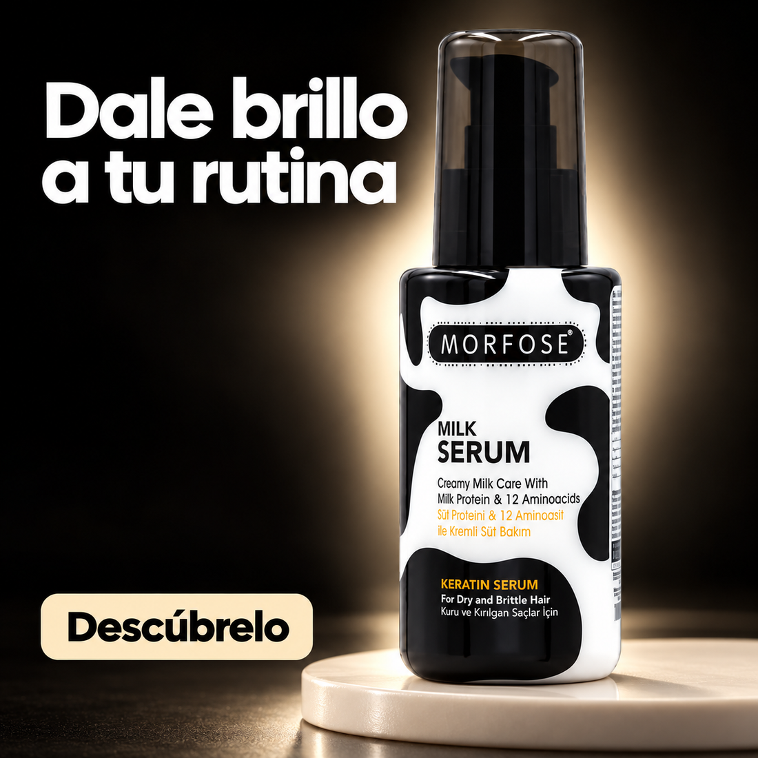 Morfose – Sérum capilar hidratante Milk Therapy con keratina para cabello seco y dañado 100 ml